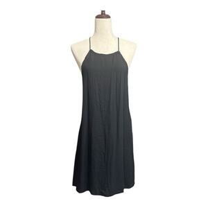 NWT Maurie & Eve Grounded Earth Black Halter Dress Size 8 MM0747